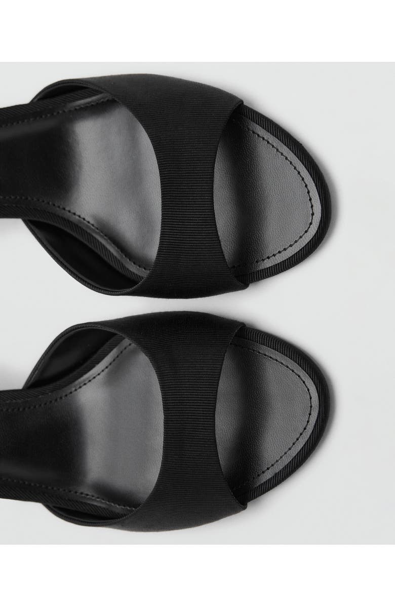 MANGO Kitten Heel Sandal, Alternate, color, Black