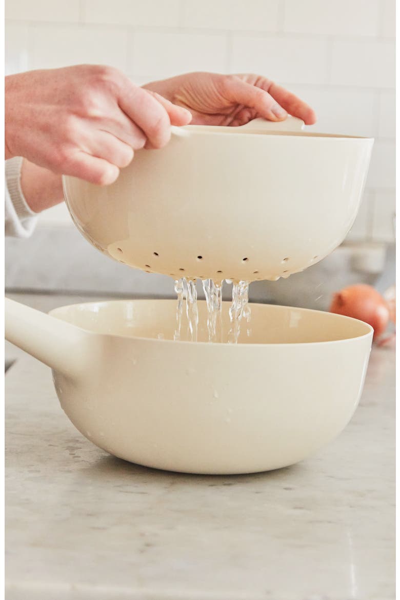 Pronto Large Handy Bowl & Colander Set, Alternate, color, BLACK