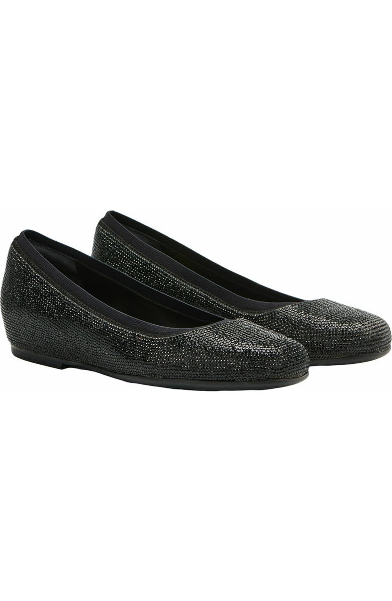 ABEO Cadence Ballet Flat, Alternate, color, Black Sparkle - Metatarsal