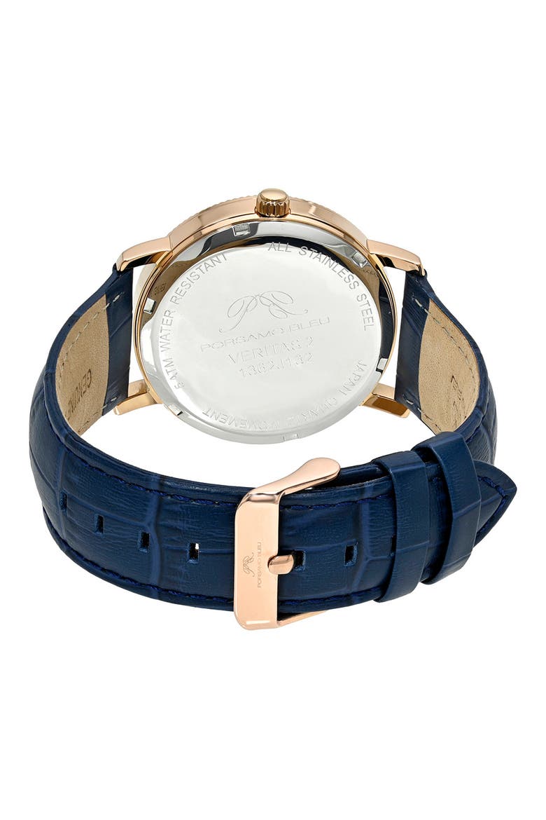 Veritas 2 Watch, 40mm, Alternate, color, BLUE