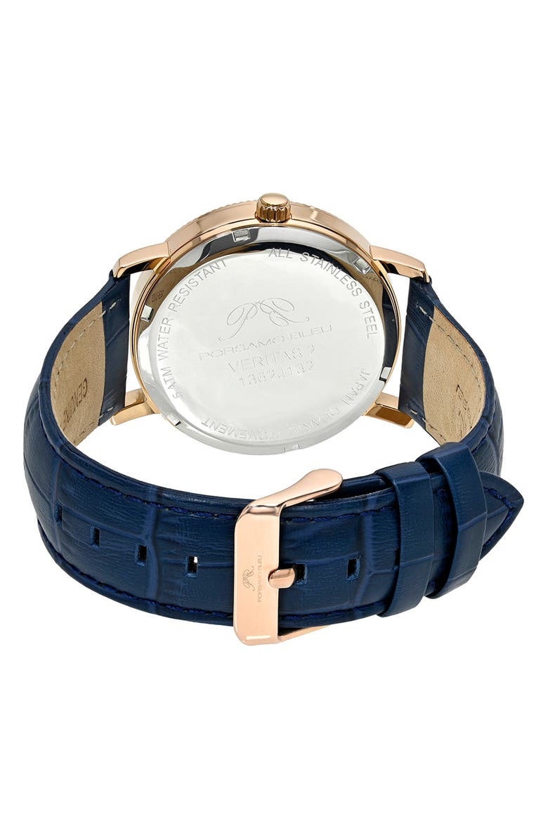 PORSAMO BLEU Veritas 2 Watch, 40mm, Alternate, color, Blue