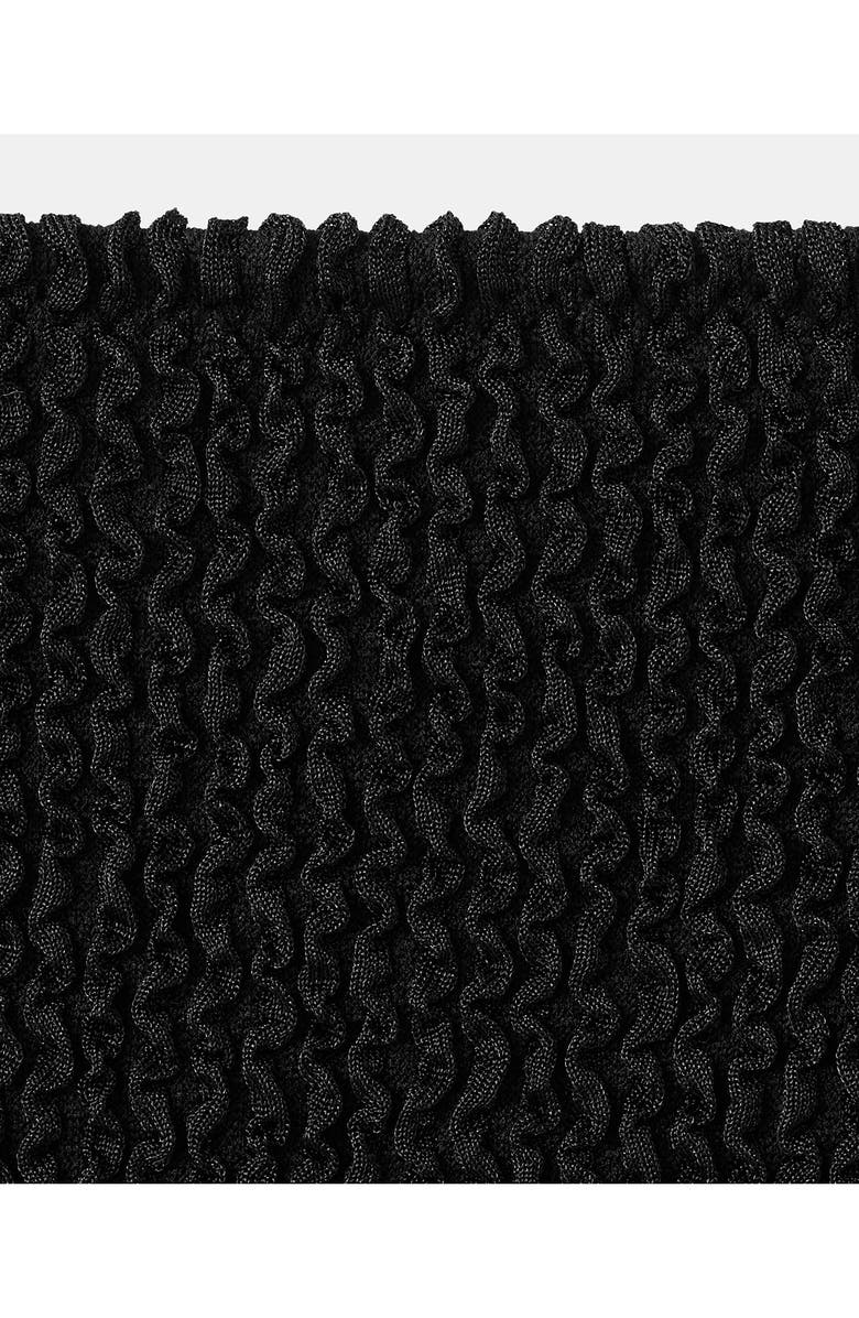 MANGO Textured One-Piece Swimsuit, Alternate, color, Black