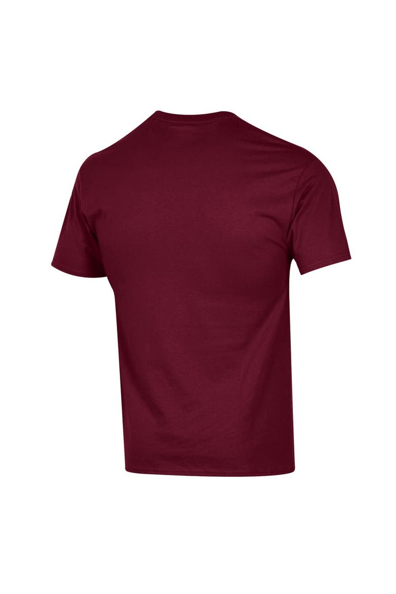 Men's Champion  Crimson Harvard Crimson Basic Arch T-Shirt, Alternate, color, Crimson