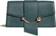 Strathberry Mini Crescent Leather Clutch