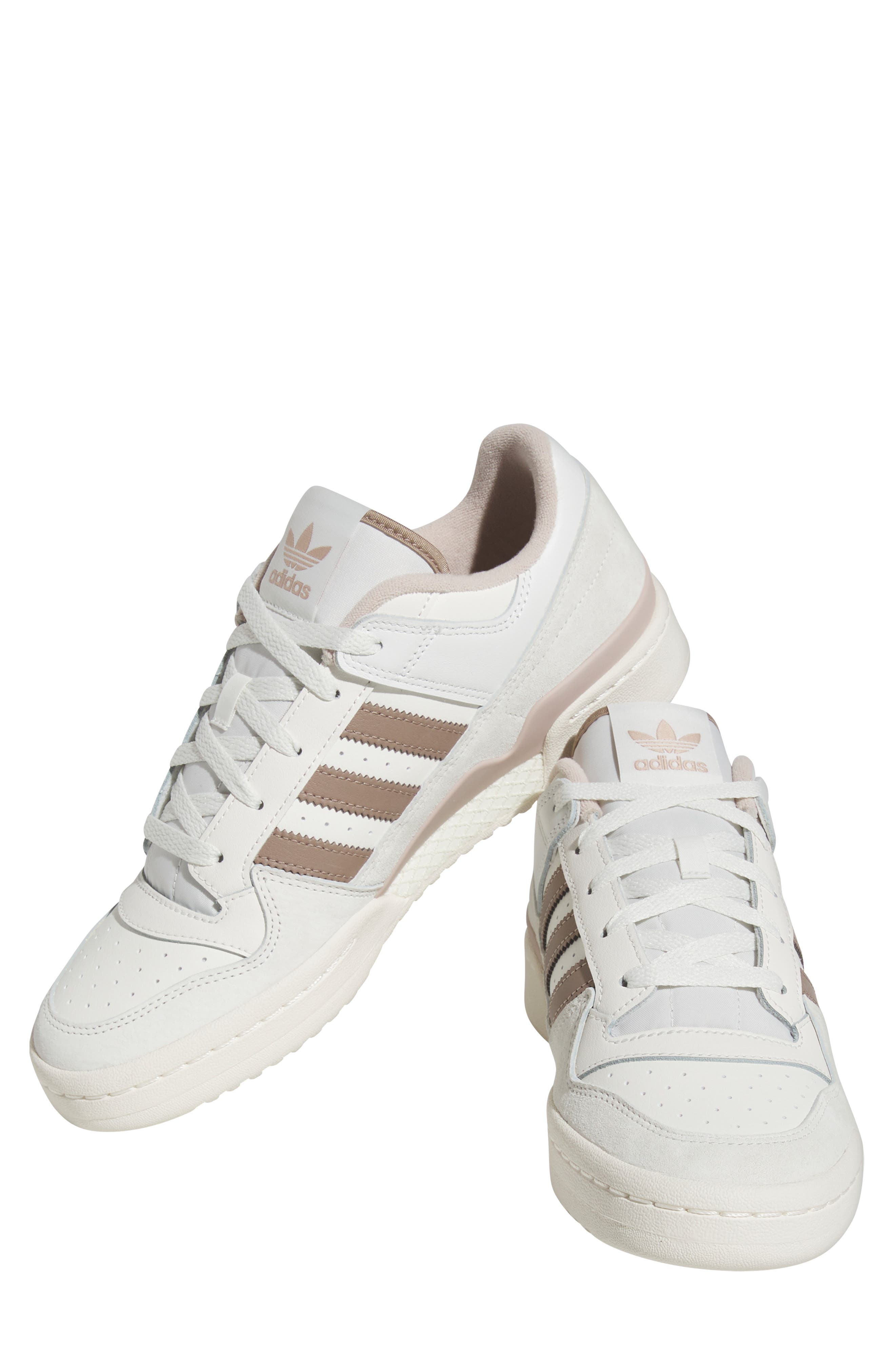 Forum Low Basketball Sneaker, Alternate, color, WHITE/ BROWN/ TAUPE