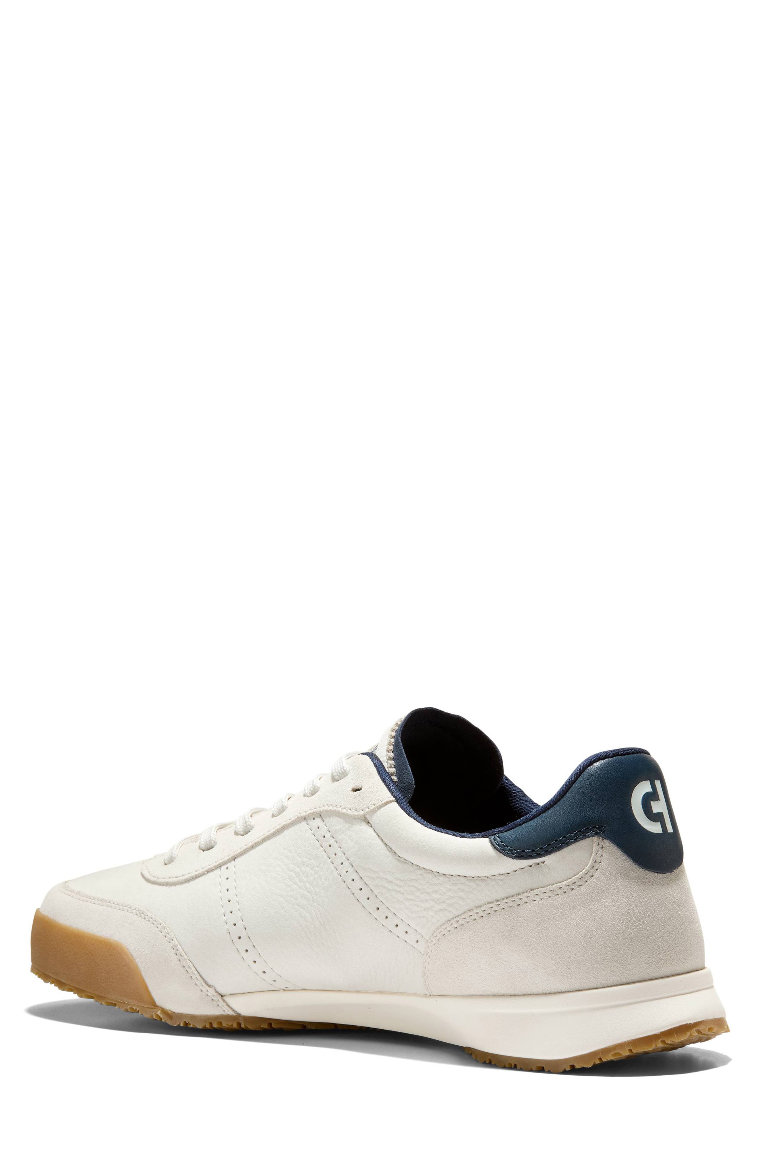Cole Haan GrandPro Slimline Sneaker, Alternate, color, Ivory Nubuck / Silver Birch