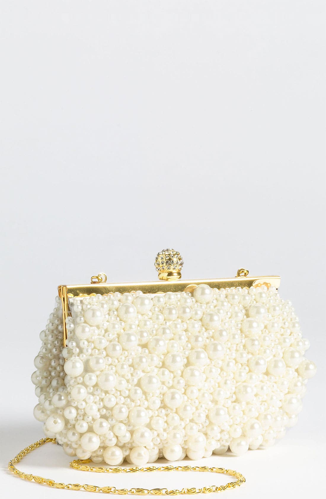 Natasha Pearl Clutch, Main, color, PEARL