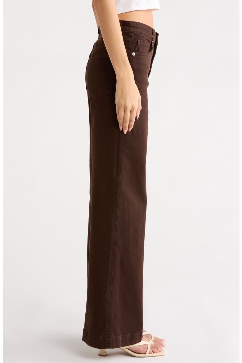 Bex Super Stretch High Waist Wide Leg Jeans, Alternate, color, MOLE