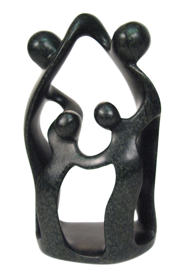 Dancing Family of 4, Alternate, color, Black