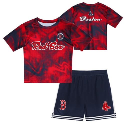 Outerstuff Preschool 2-piece Red Boston Red Sox Hitter Infielder Set