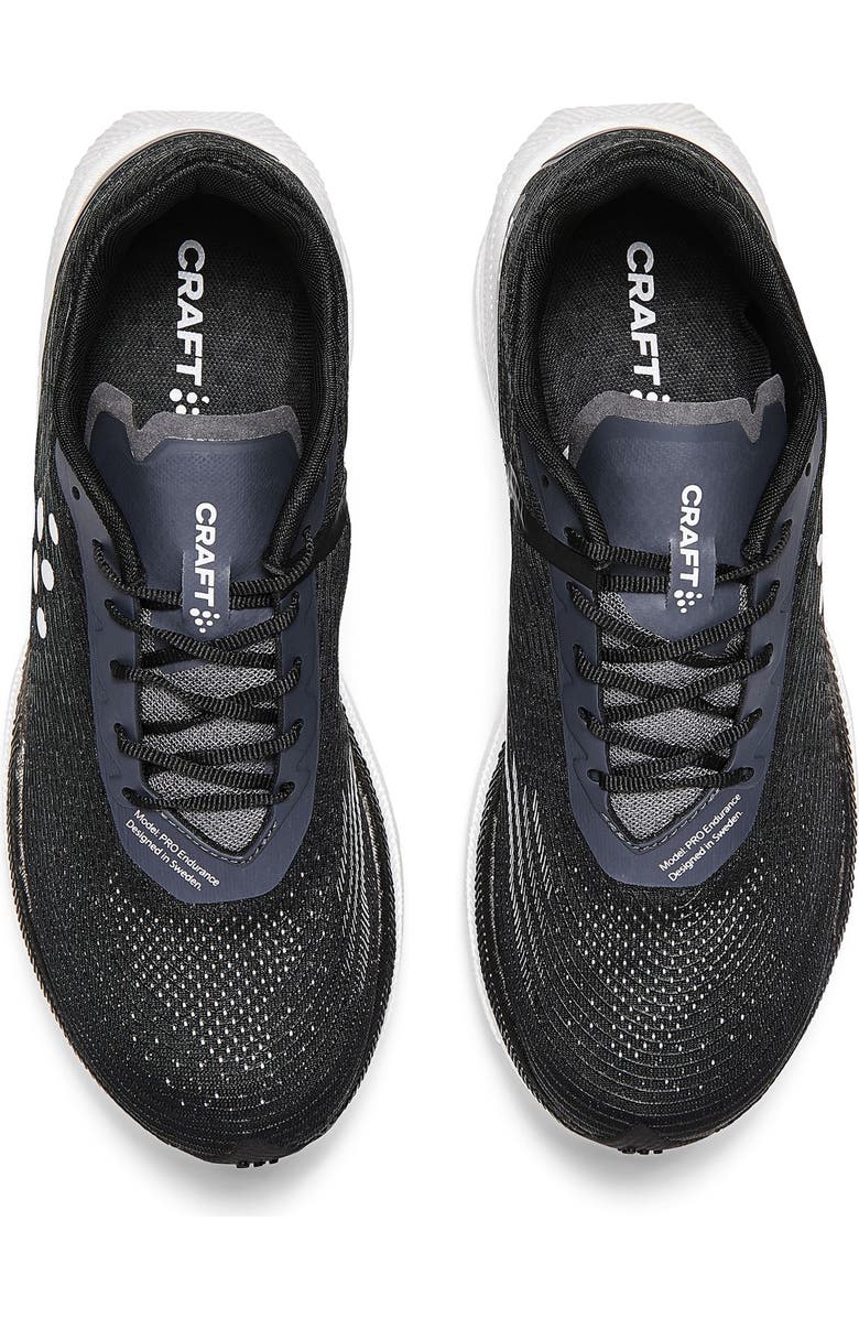 Craft Pro Endur Distance Running Shoe, Alternate, color, Black/ White