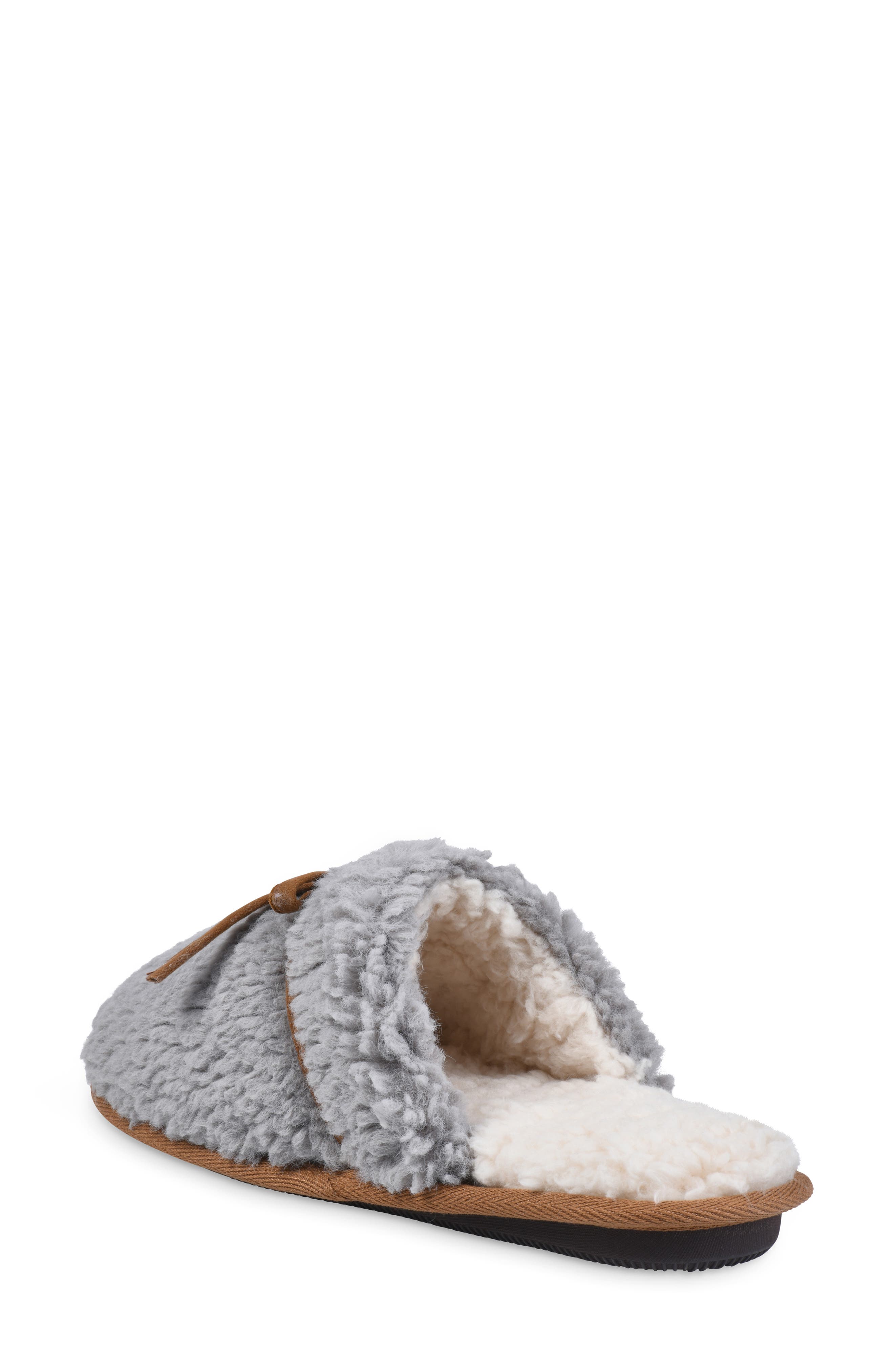 Faux Shearling Lined Slipper, Alternate, color, GREY