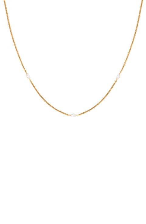 Navette Crystal Necklace