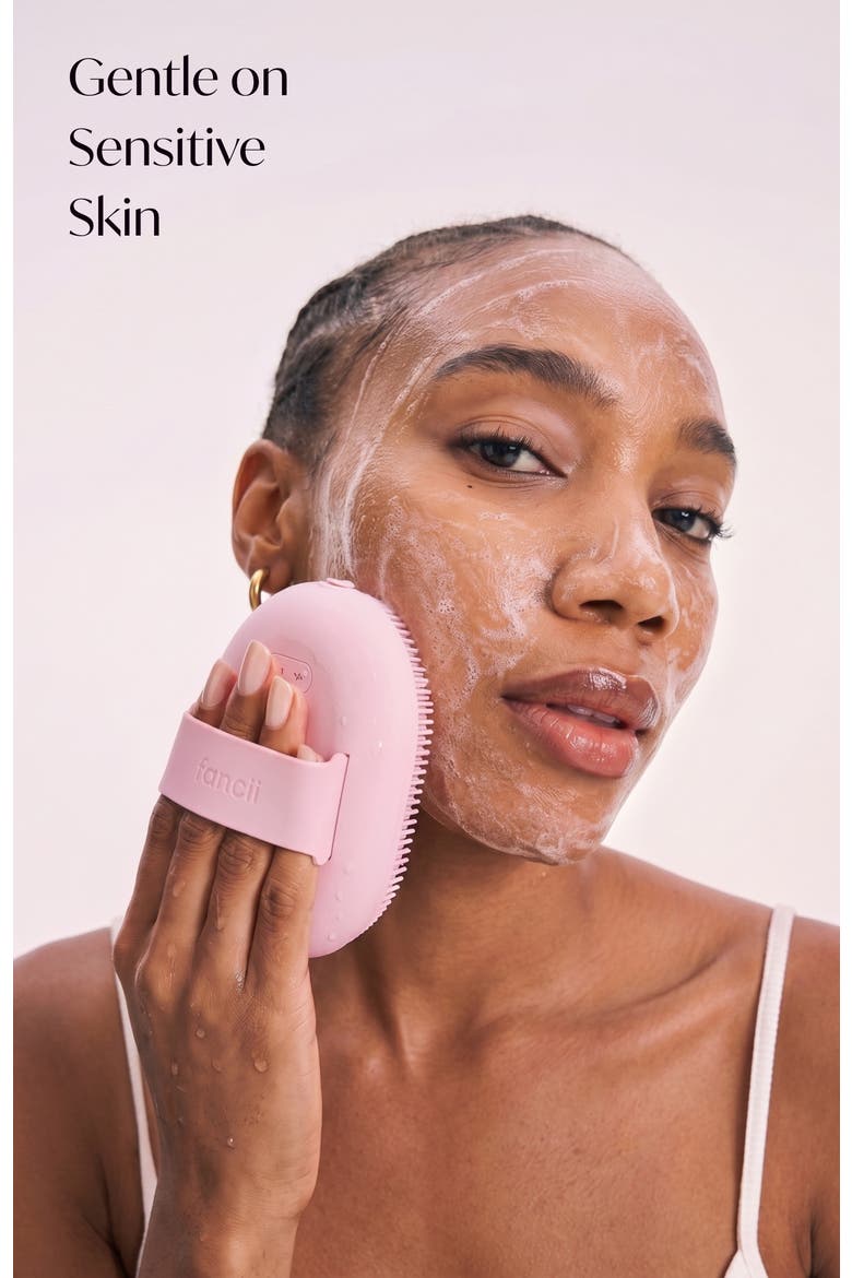 Nyla Rechargeable Sonic Body Scrubber, Alternate, color, Pink