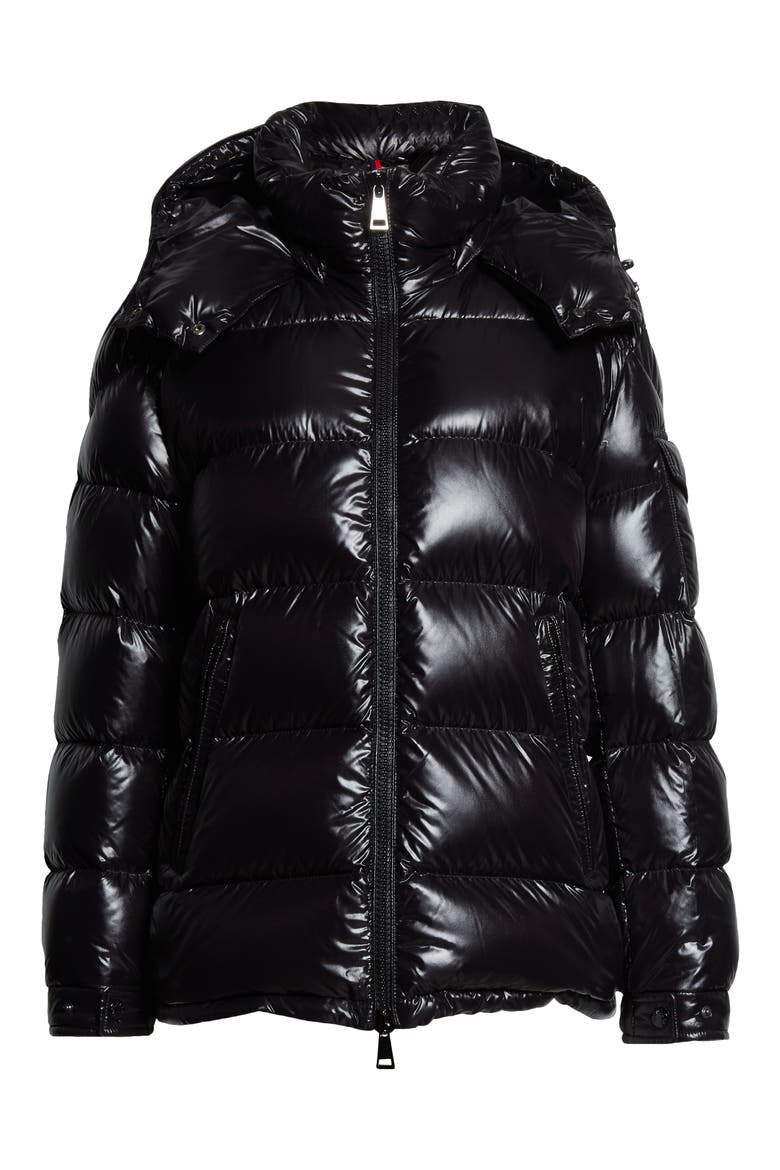 Fustet Hooded Down Puffer Jacket, Alternate, color, BLACK