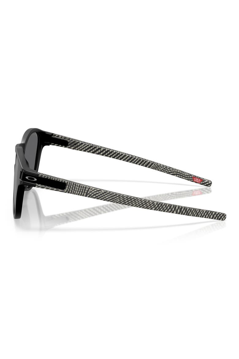 Latch™ 53mm Prizm™ Polarized Round Sunglasses, Alternate, color, SHINY BLACK
