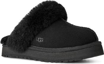 Kids' Disquette Genuine Shearling Trim Slipper