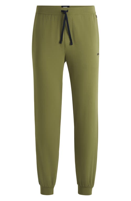 Hugo Boss Boss Mix Match Pajama Joggers In Medium Green