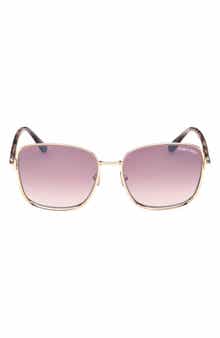 TOM FORD Fern 57mm Square Sunglasses