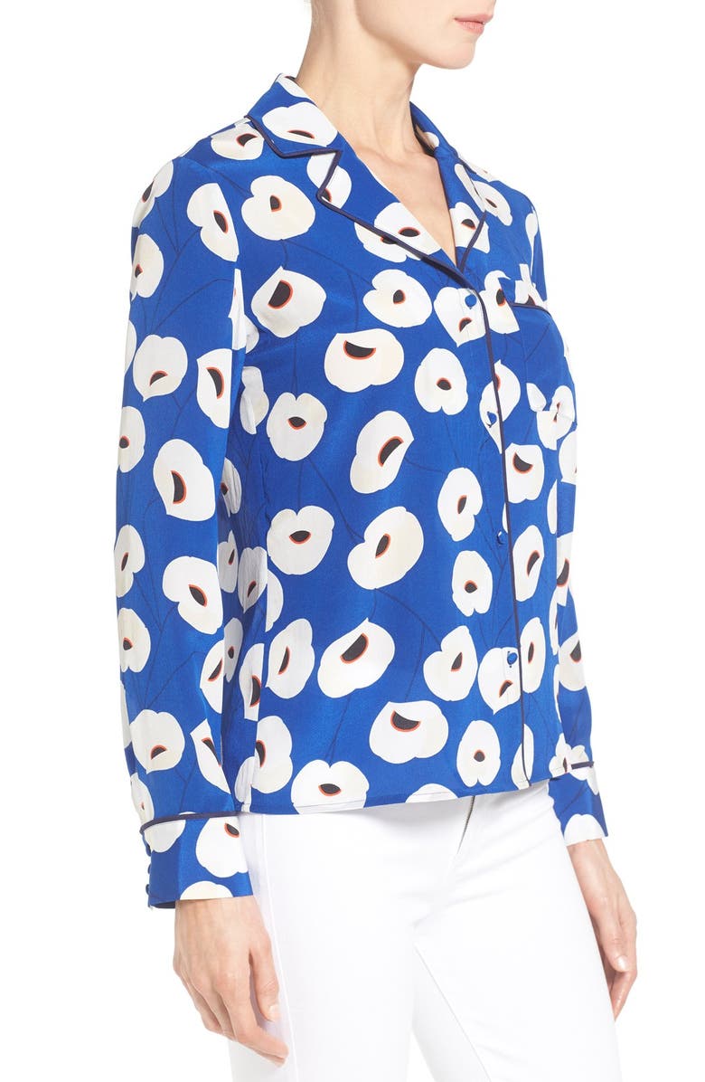 Chelsea28 Olivia Palermo + Chelsea28 Silk Shirt, Alternate, color, 