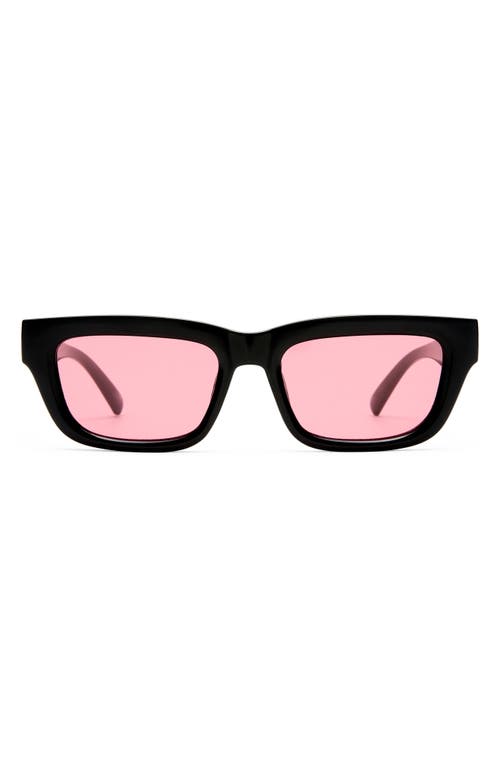 Le Specs Le Castle 54mm D-frame Sunglasses In Black