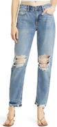 HIDDEN JEANS Bailey Ripped High Waist Slim Boyfriend Jeans