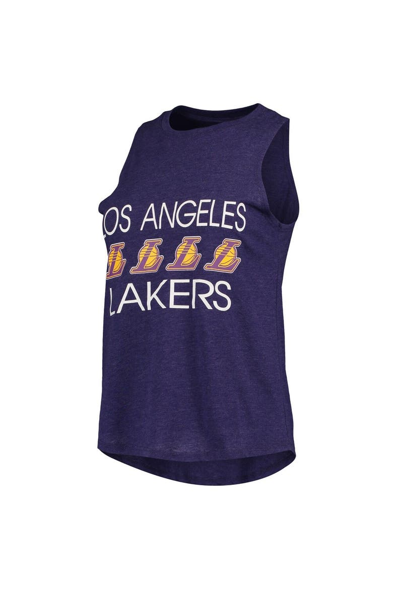 Women's Concepts Sport Black/Purple Los Angeles Lakers Tank Top & Pants Sleep Set, Alternate, color, Purple