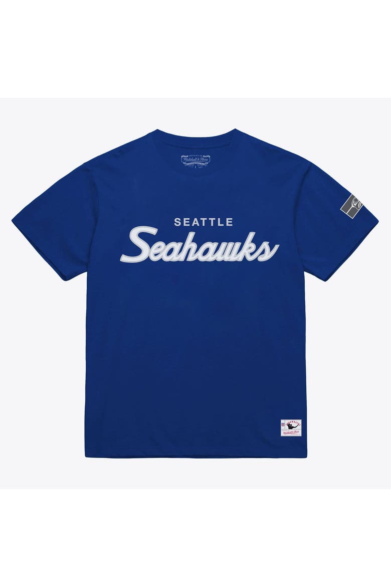 Men's Mitchell & Ness Royal Seattle Seahawks Head Coach Classic T-Shirt, Main, color, Royal
