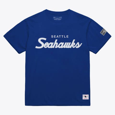 Men's Mitchell & Ness Royal Seattle Seahawks Head Coach Classic T-Shirt