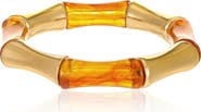 Ettika Brown Bamboo Textured Bracelet