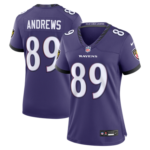 Women's Nike Mark Andrews Purple Baltimore Ravens Team Game Jersey