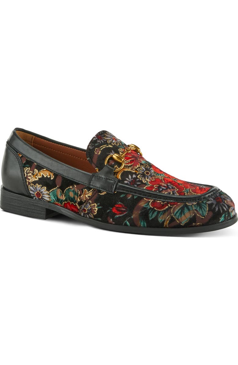 L'Artiste by Spring Step Jonas Bit Loafer, Main, color, Black Multi