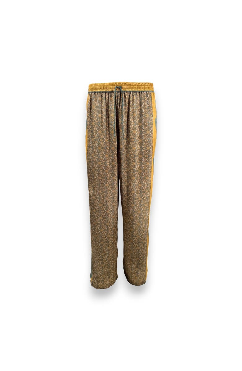 Monzlapur Paisley Motif Pant with Stripe, Alternate, color, Mustard