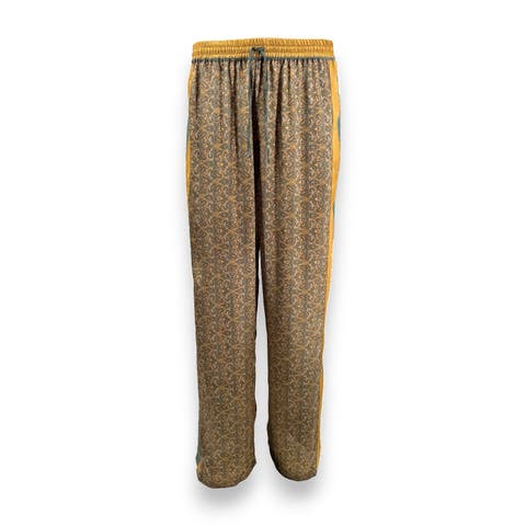 Paisley Motif Pant with Stripe