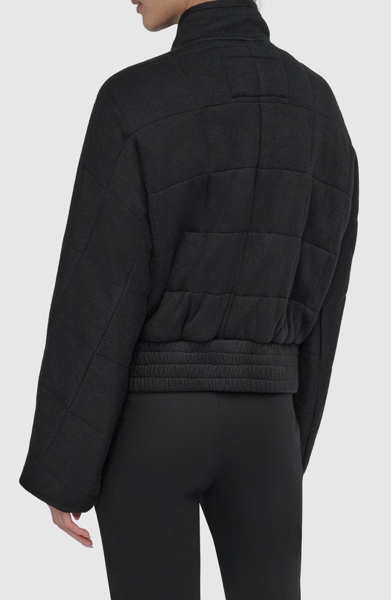 DKNY Quilted Knit Jacket, Alternate, color, 