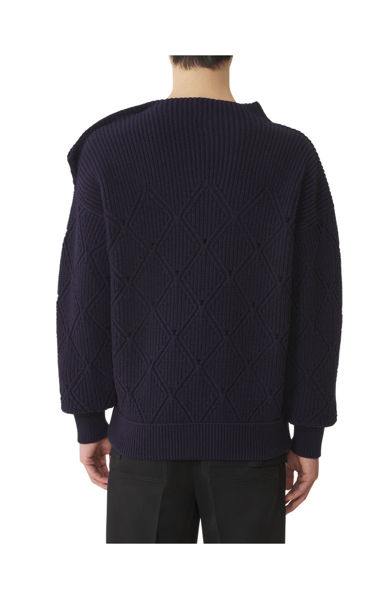 Lanvin Wool Sweater With Diamond Detail, Alternate, color, Montana