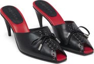 McQueen Lexie Peep Toe Sandal