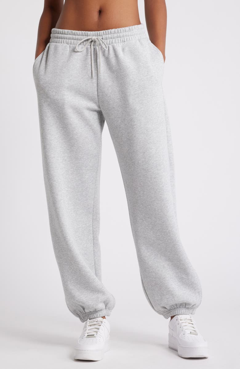 BP. Baggy Fleece Joggers, Main, color, Grey Soft Heather