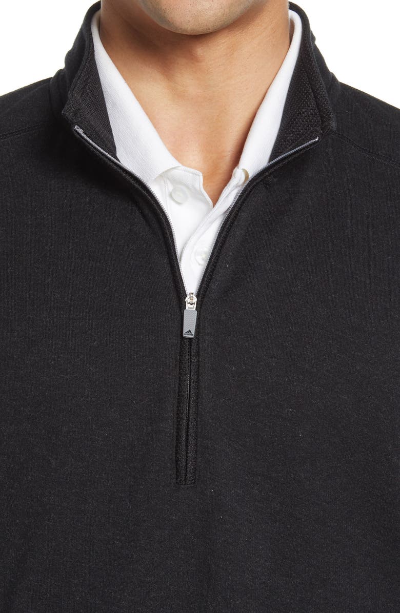 adidas Golf 3-Stripes Quarter Zip Performance Pullover, Alternate, color, 