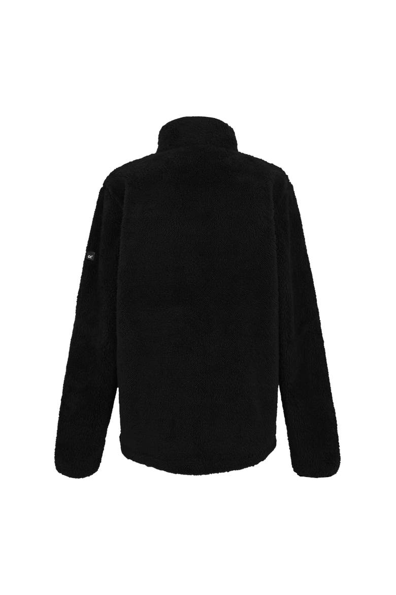 Midoor Fluffy Fleece Jacket, Alternate, color, Black
