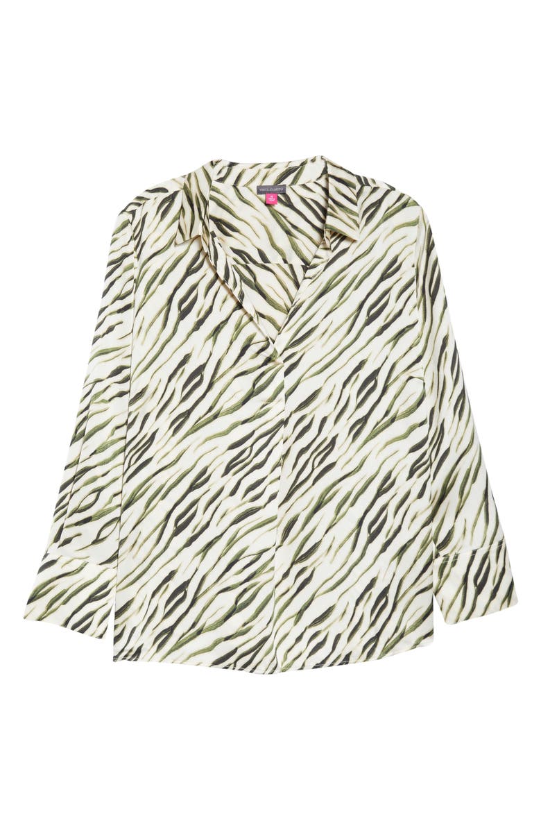 Vince Camuto Zebra Satin Blouse, Alternate, color,
