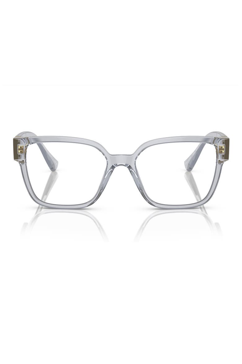54mm Square Optical Glasses, Main, color, TRANSPARENT GREY