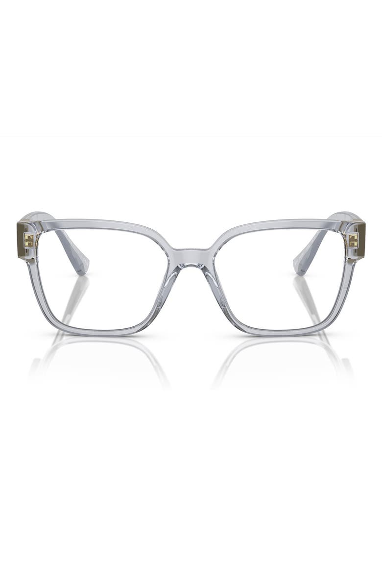 Versace 54mm Square Optical Glasses, Main, color,