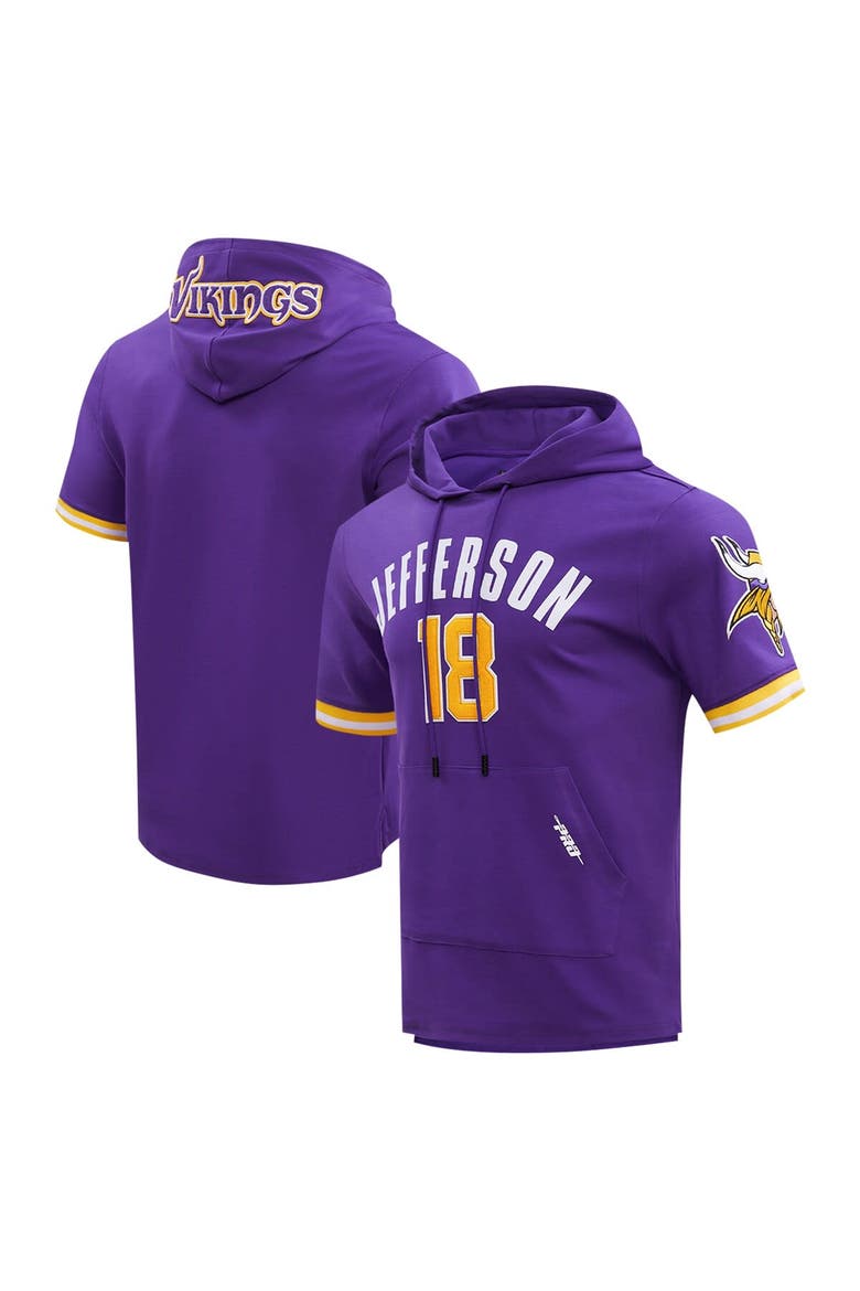 Men's Pro Standard Justin Jefferson Purple Minnesota Vikings Player Name & Number Hoodie T-Shirt, Main, color, Purple