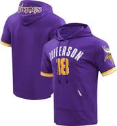 PRO STANDARD Men's Pro Standard Justin Jefferson Purple Minnesota Vikings Player Name & Number Hoodie T-Shirt