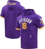 PRO STANDARD Men's Pro Standard Justin Jefferson Purple Minnesota Vikings Player Name & Number Hoodie T-Shirt