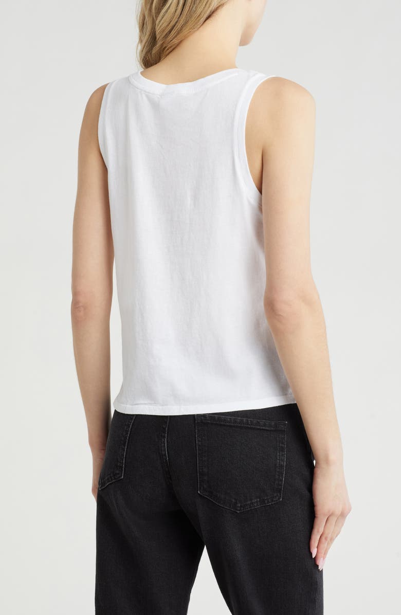Melrose and Market Twist Front Tank Top, Alternate, color, White