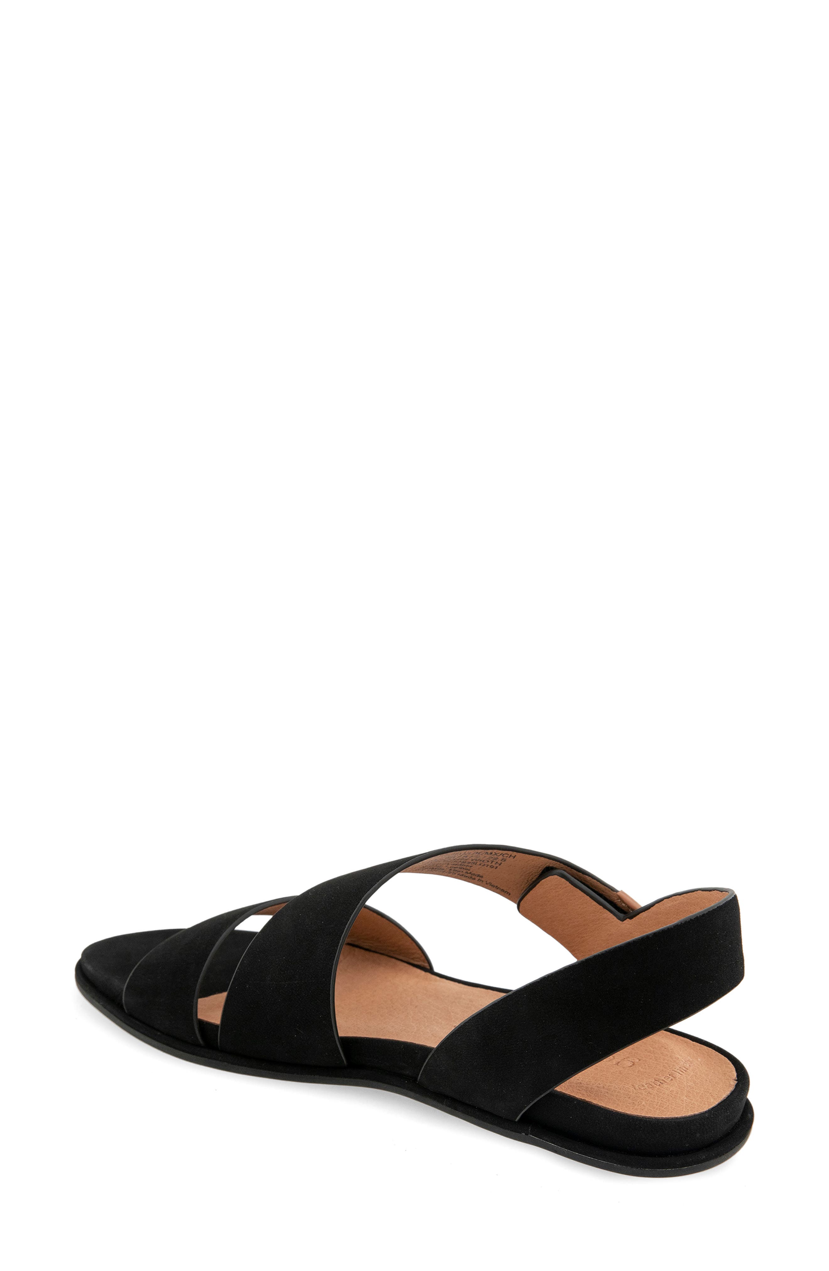 Gentle Souls Lottie Slingback Sandal, Alternate, color, Black Nubuck