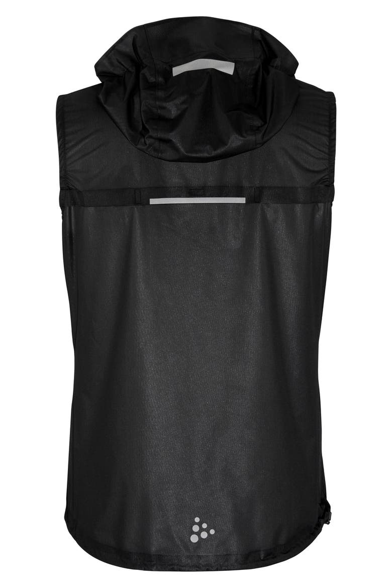 Pro Hydro Lightweight Hooded Vest, Alternate, color, BLACK