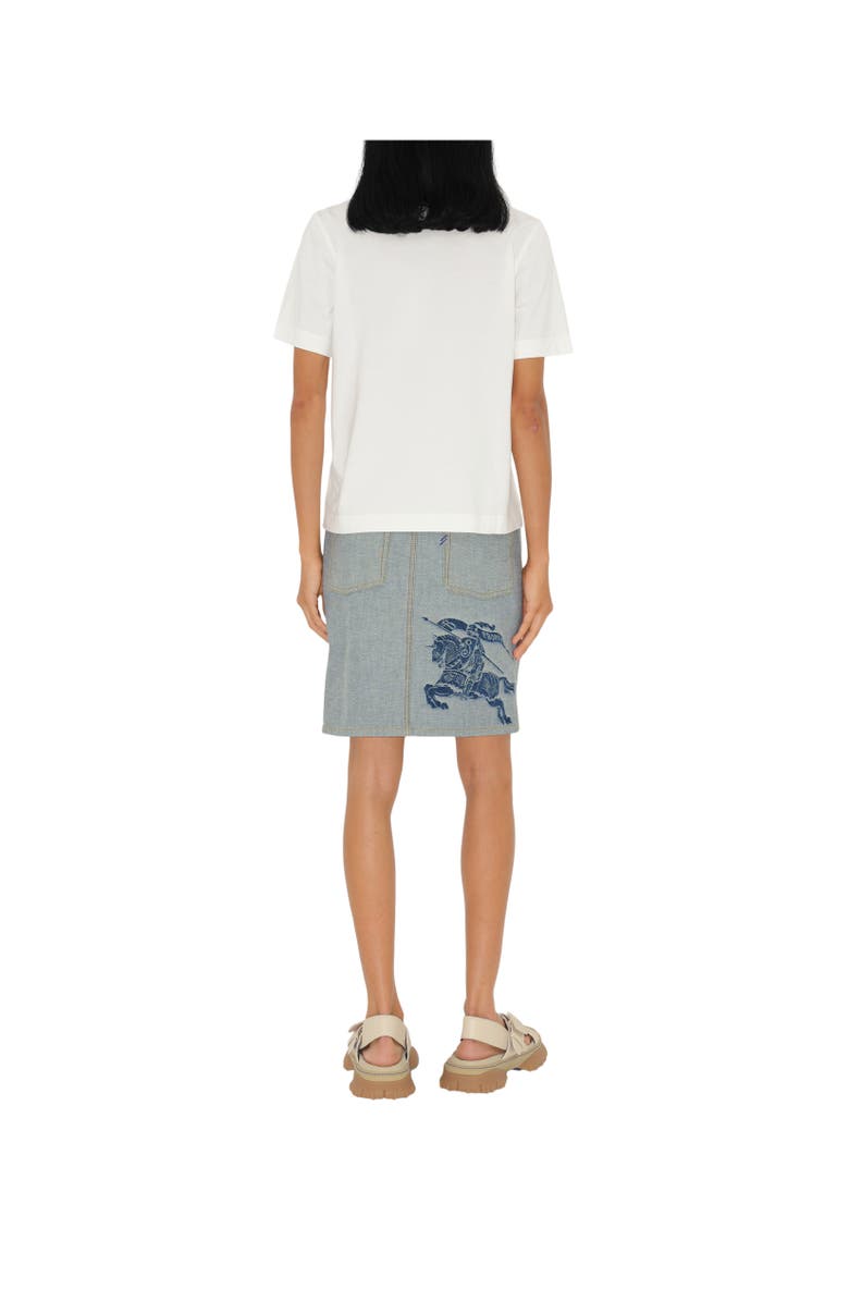 Burberry EKD Cotton T-shirt, Alternate, color, Chalk